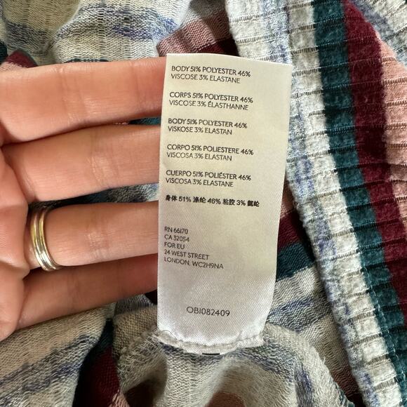 Saturday Sunday Anthropologie XS Pippa Hacci Striped Top Striped Turtleneck - Picture 8 of 10